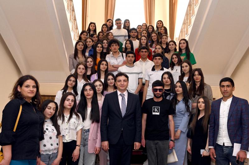 Ֆինանսների նախարարությունը հյուրընկալել է Հայաստանի պետական տնտեսագիտական համալսարանի (ՀՊՏՀ) Գյումրու մասնաճյուղի ուսանողներին