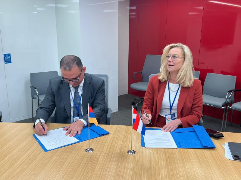 Между министерствами финансов Республики Армения и Королевства Нидерландов подписан Меморандум о взаимопонимании «О техническом сотрудничестве».